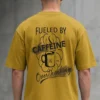 Fueled By Caffeine Mustard Yellow model back