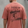 Fueled By Caffeine coral back model