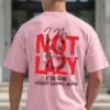 NOT LAZY LIGHT PINK MODEL