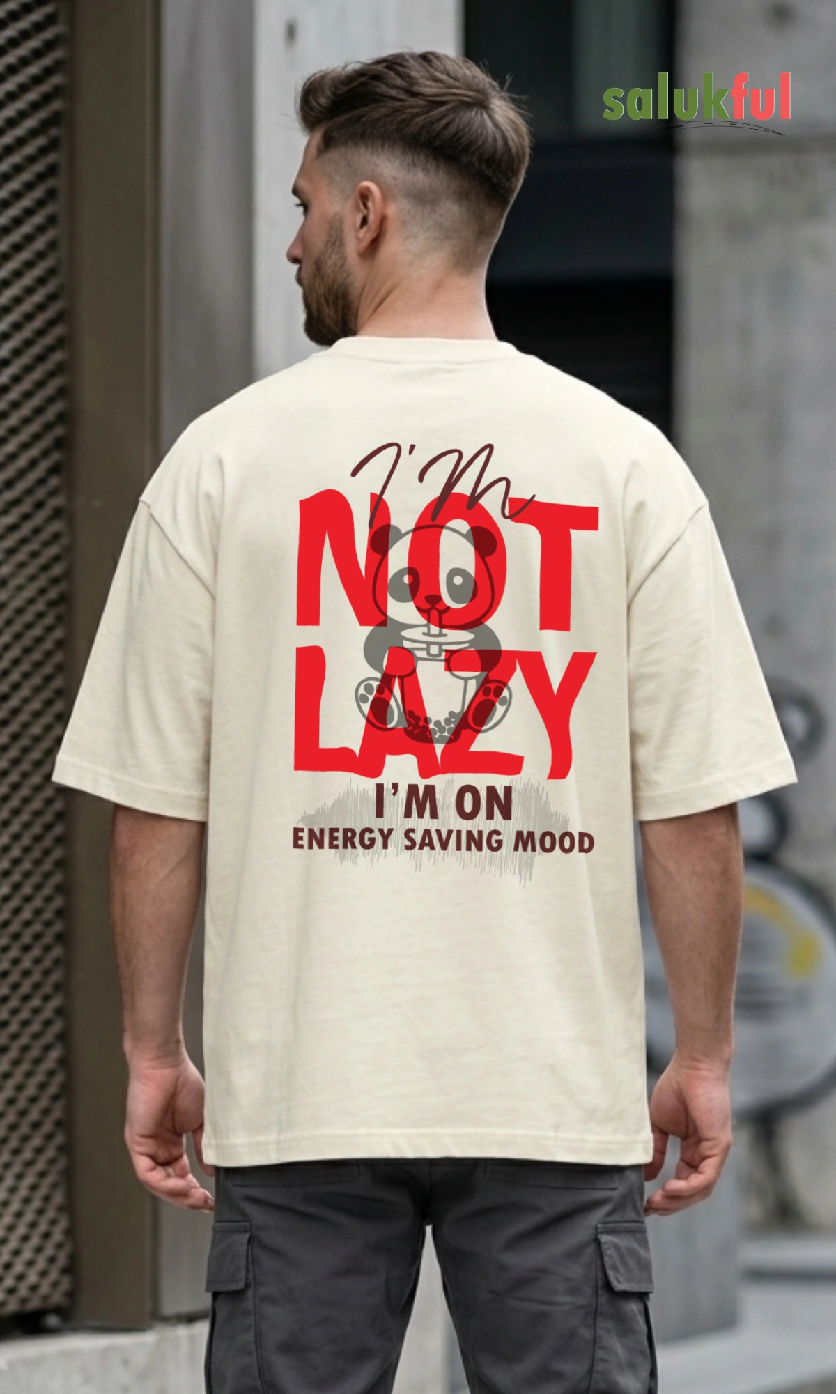 NOT LAZY OFF WHITE MODEL