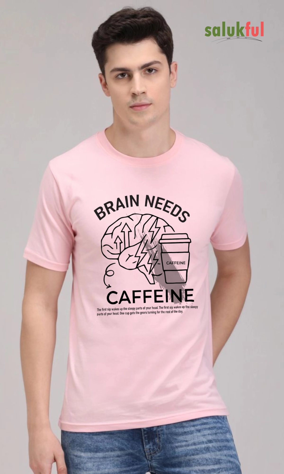 brain needs model light pink