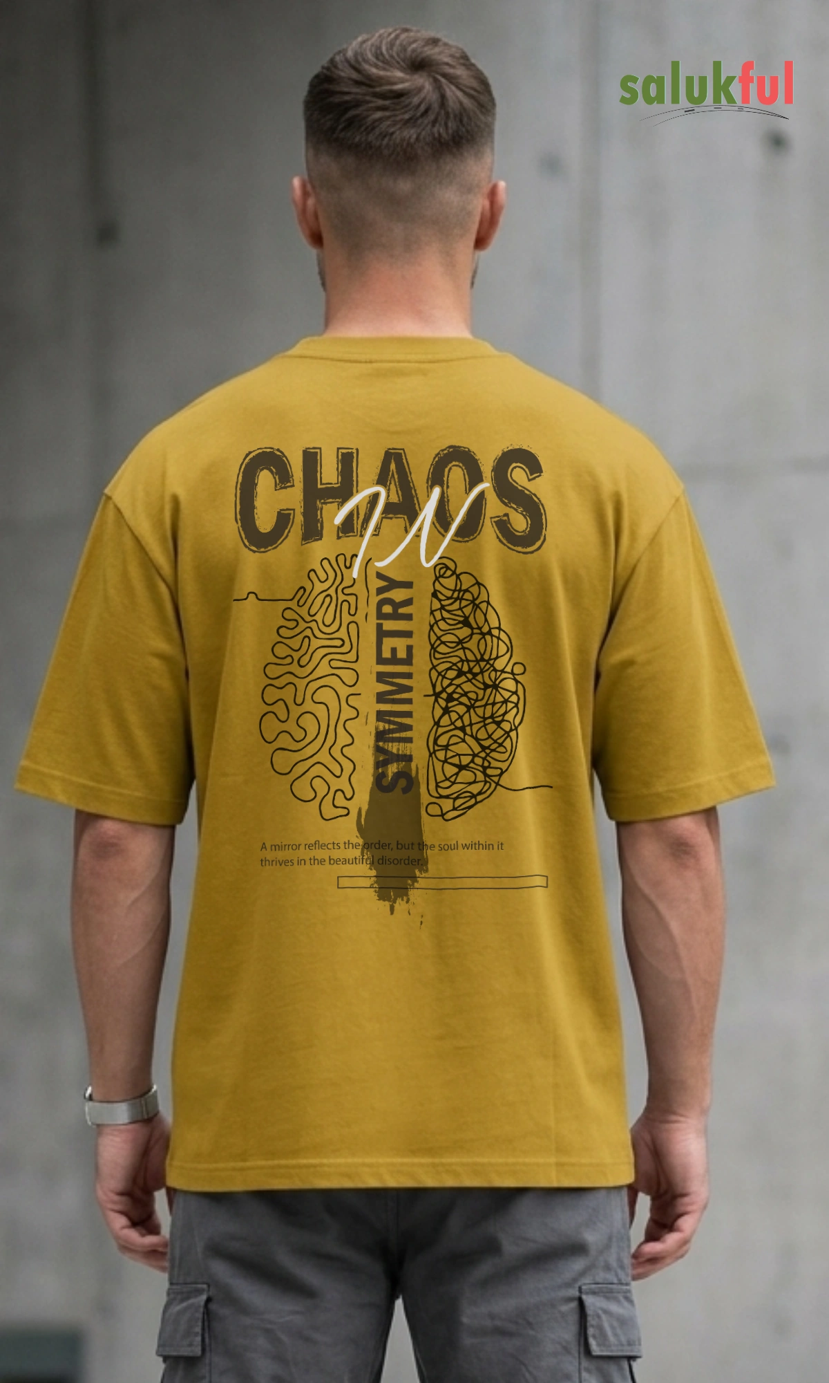 chaos mustard yellow back