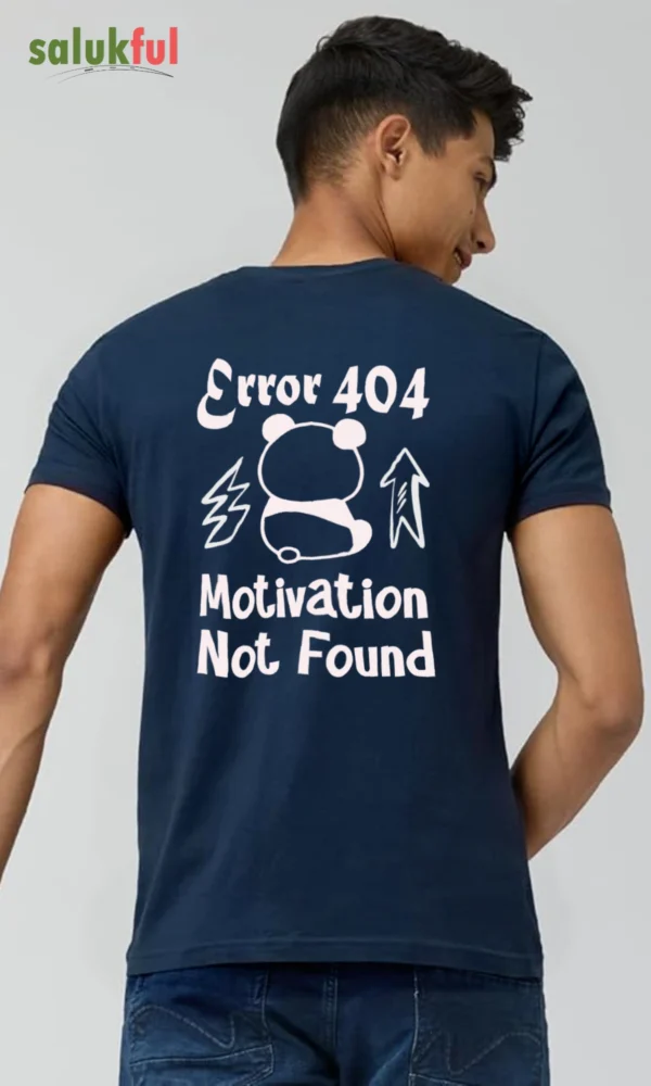 Error 404 Motivation Not Found Men's Graphic T-Shirt