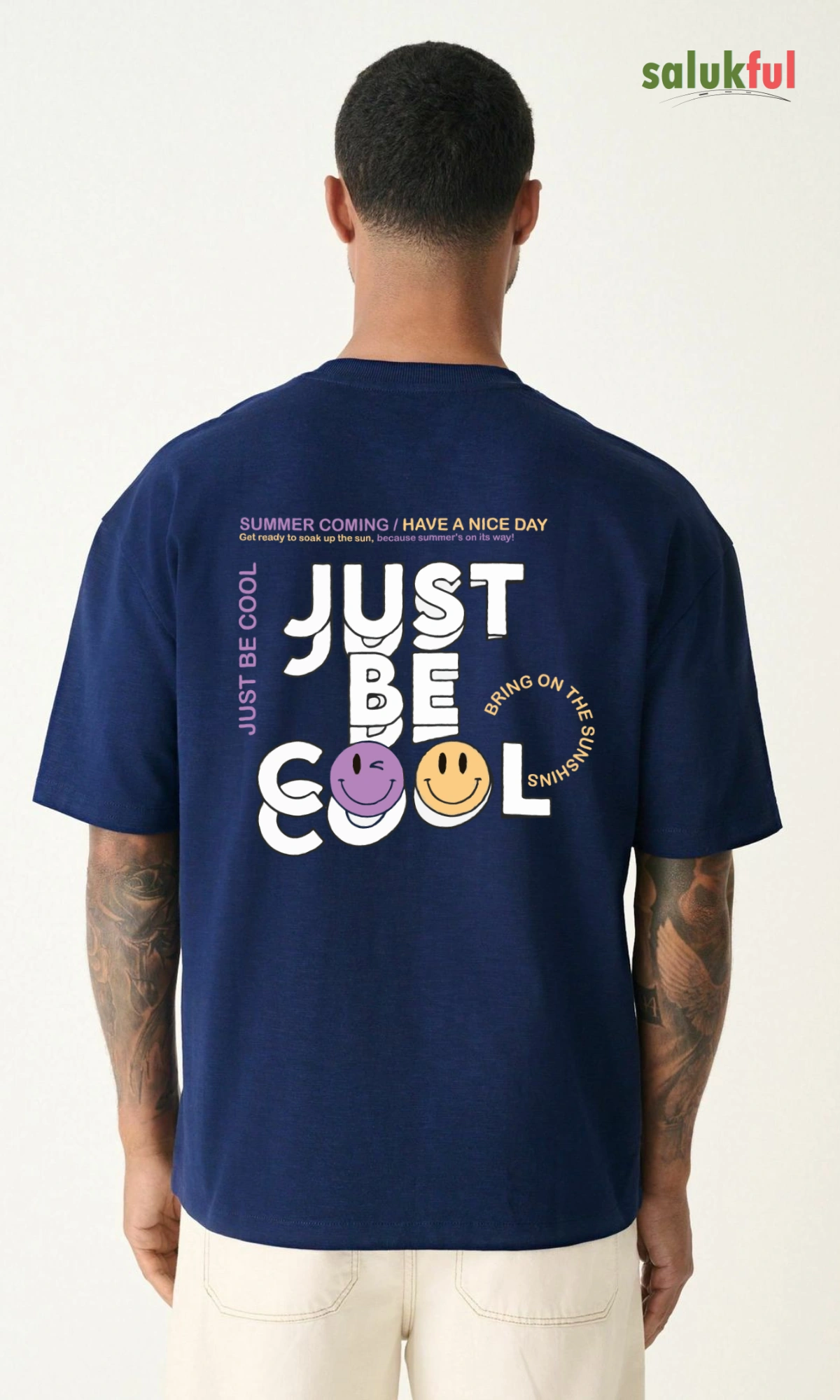 just be royel blue back model