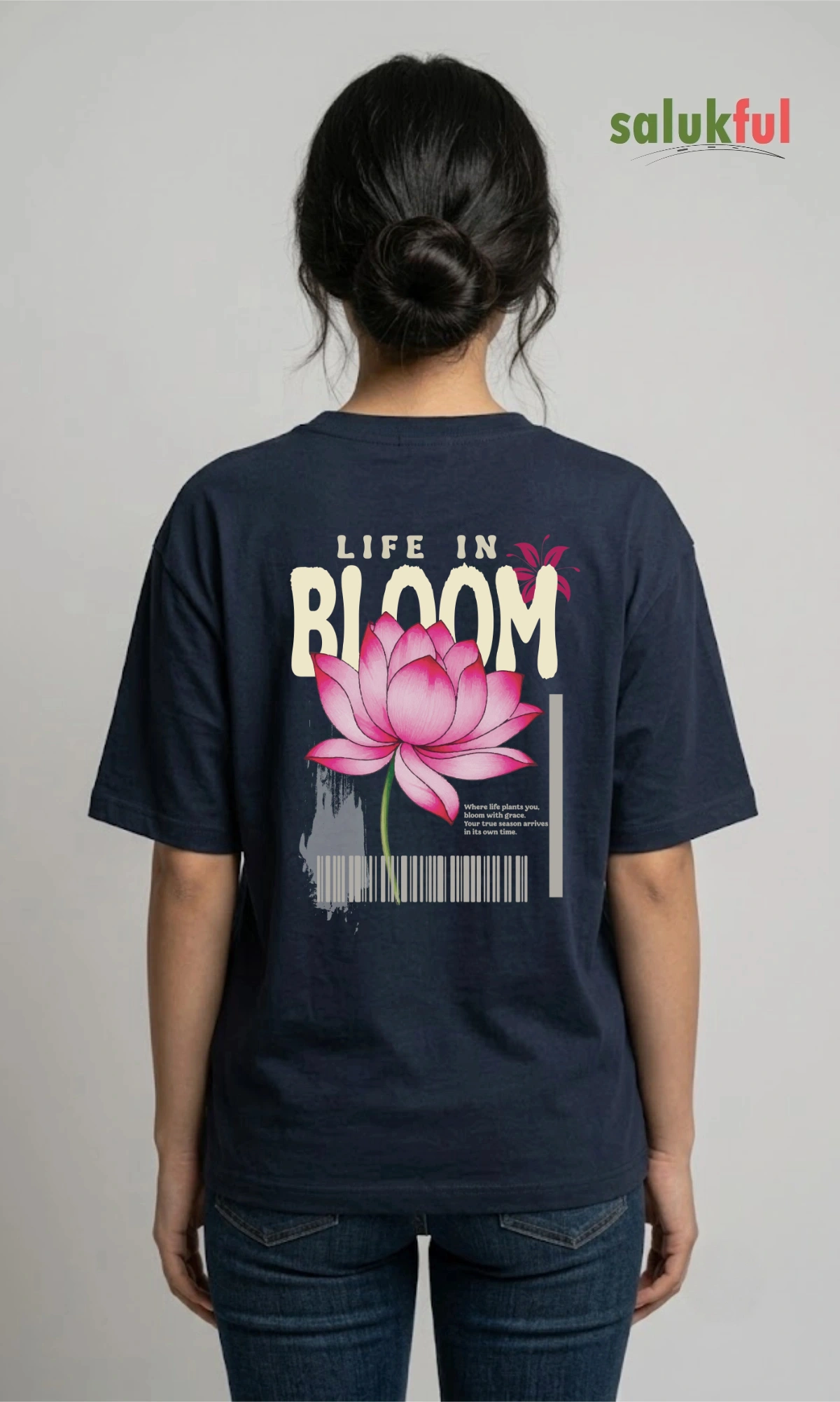 bloom navy blue back bloom navy blue back