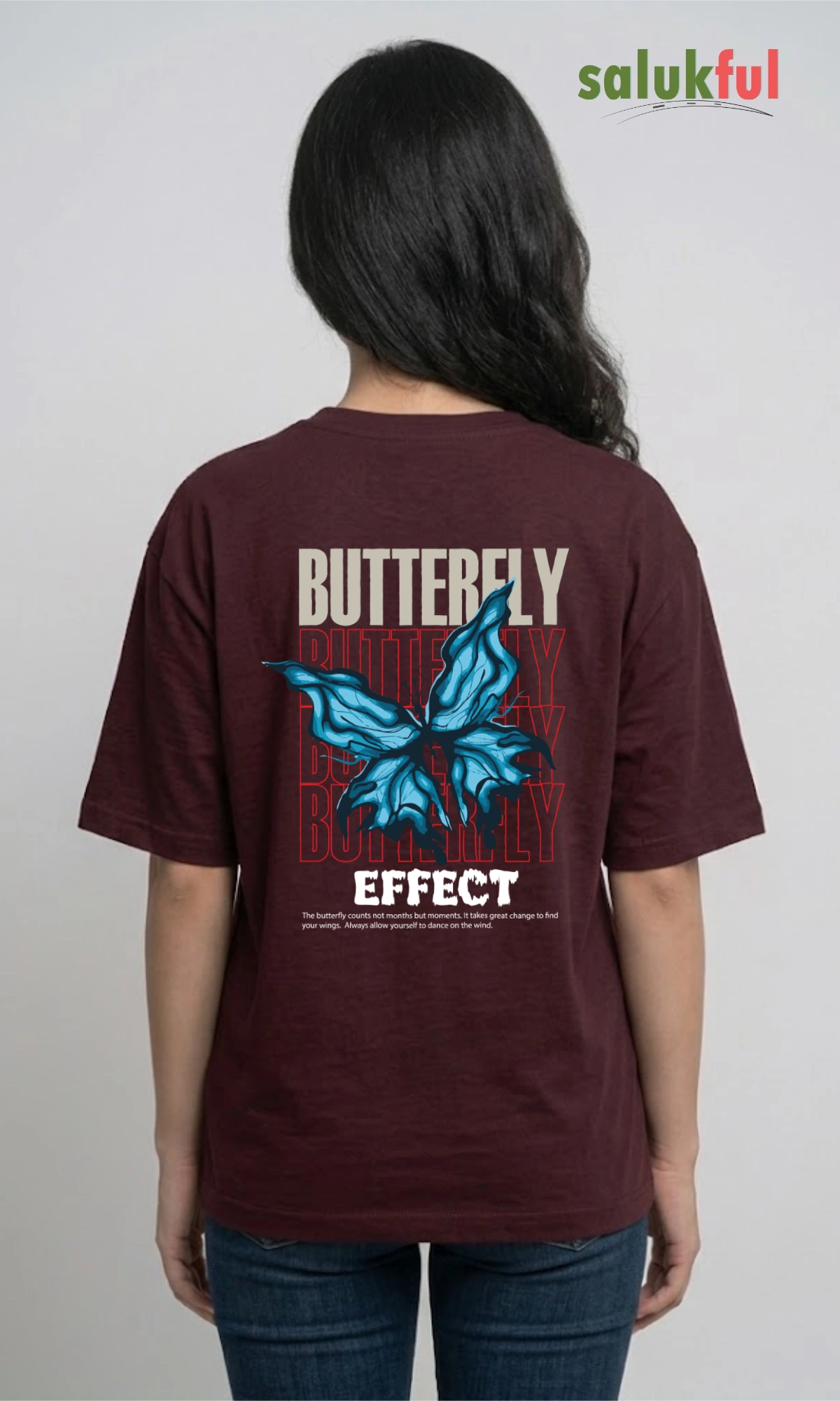 butterfly maroon back butterfly maroon back